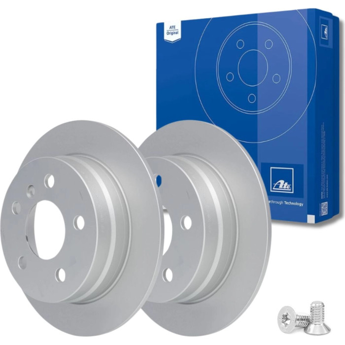 ATE 24.0108-0113.1 Bremsscheibe Ø258mm, 5x112,0, voll, beschichtet, mit Schrauben ATE 24.0108-0113.1 Bremsscheibe Ø258mm, 5x112,0, voll, beschichtet, mit Schrauben