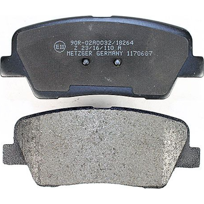 Metzger 1170687 Bremsbelagsatz, Scheibenbremse Metzger 1170687 Bremsbelagsatz, Scheibenbremse