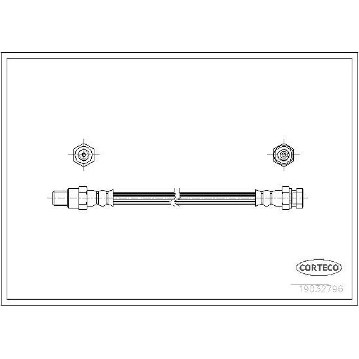 Corteco 19032796 Bremsschlauch Corteco 19032796 Bremsschlauch
