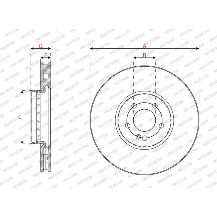 Ferodo DDF2713VC-1 Bremsscheibe PREMIER