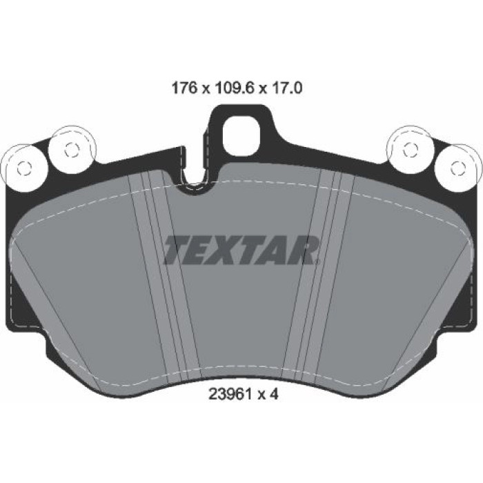 Textar 2396101 Bremsbelagsatz, Scheibenbremse