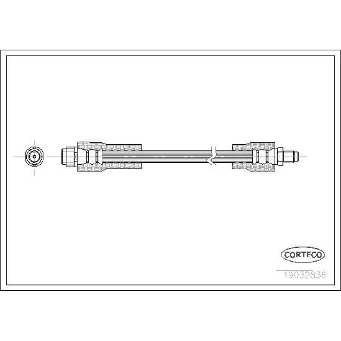 Corteco 19032836 Bremsschlauch Corteco 19032836 Bremsschlauch