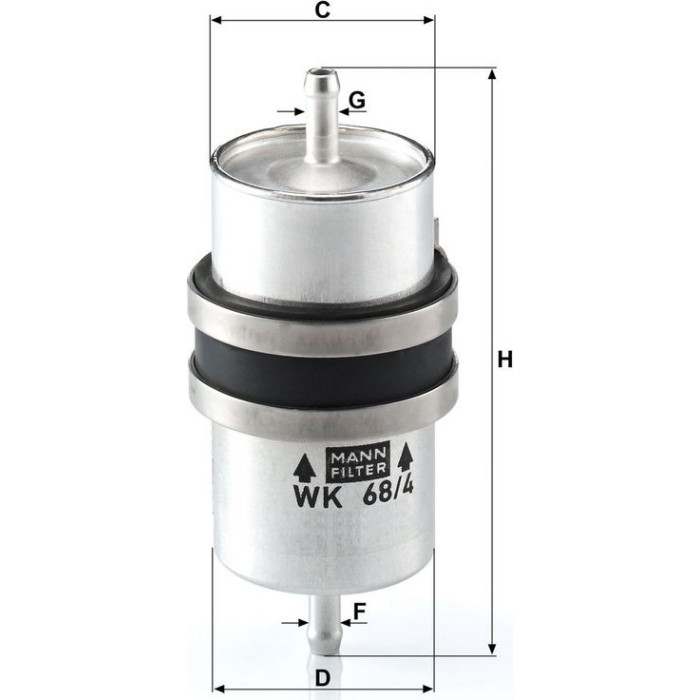 Mann-Filter WK 68/4 Kraftstofffilter Mann-Filter WK 68/4 Kraftstofffilter