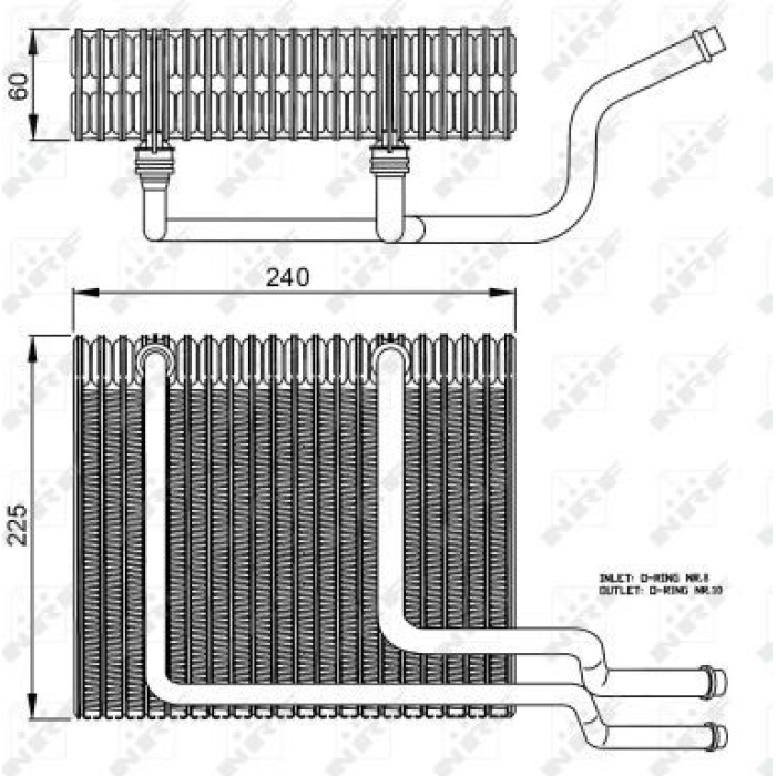 NRF 36151 Verdampfer, Klimaanlage EASY FIT NRF 36151 Verdampfer, Klimaanlage EASY FIT