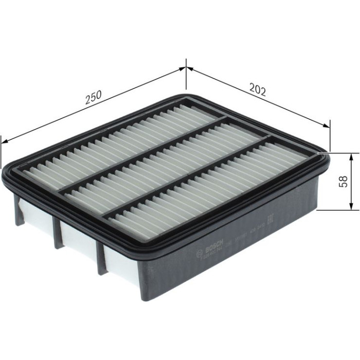 BOSCH F 026 400 744 Luftfilter BOSCH F 026 400 744 Luftfilter