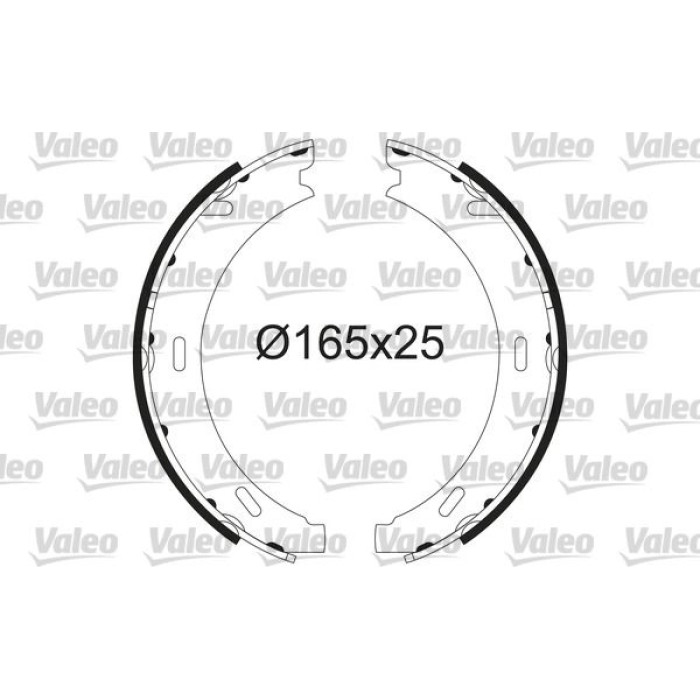 Valeo 564218 Bremsbackensatz, Feststellbremse Valeo 564218 Bremsbackensatz, Feststellbremse