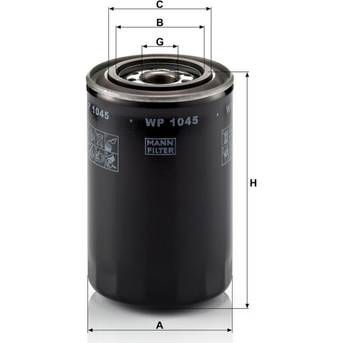 Mann-Filter WP 1045 Ölfilter