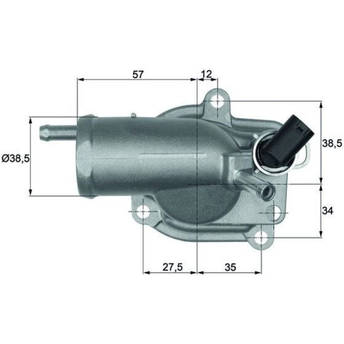 Mahle TH 9 87 Thermostat, Kühlmittel BEHR Mahle TH 9 87 Thermostat, Kühlmittel BEHR