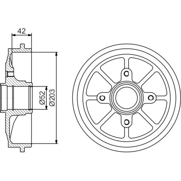 BOSCH 0 986 477 303 Bremstrommel BOSCH 0 986 477 303 Bremstrommel