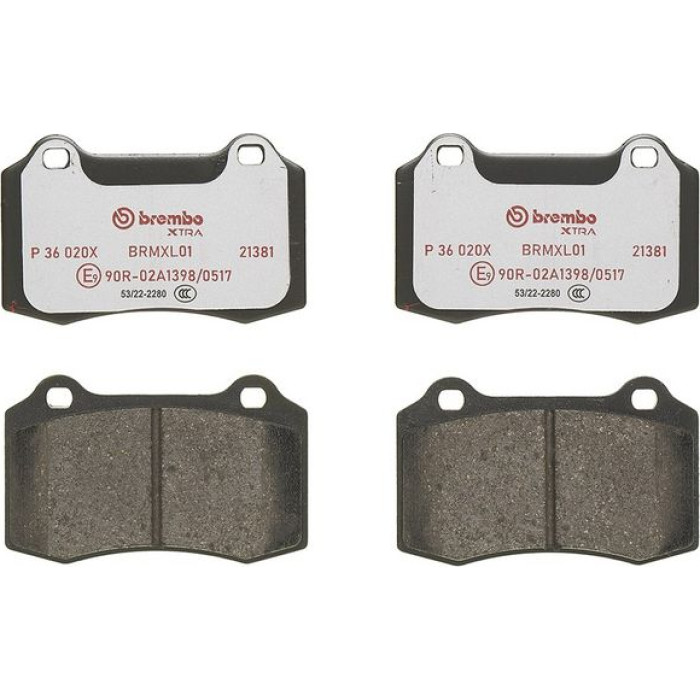 Brembo P 36 020X Bremsbelagsatz, Scheibenbremse XTRA LINE Brembo P 36 020X Bremsbelagsatz, Scheibenbremse XTRA LINE