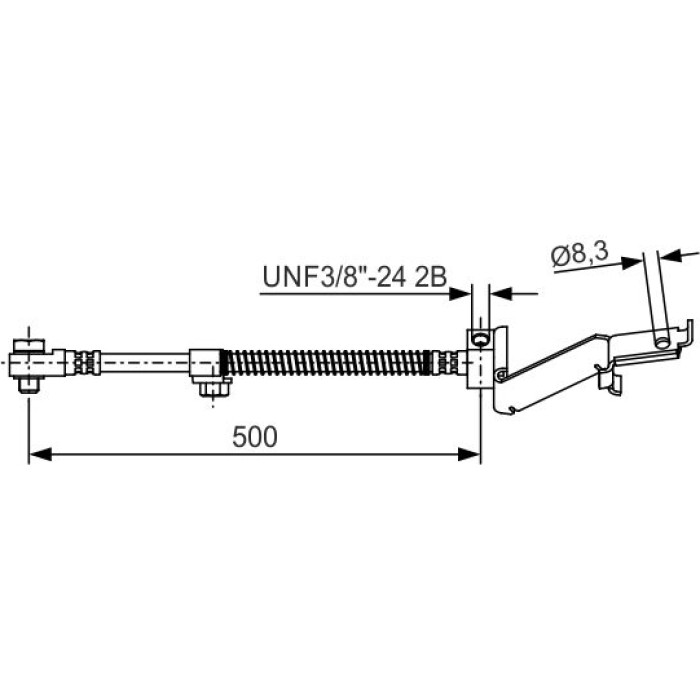 BOSCH 1 987 476 865 Bremsschlauch