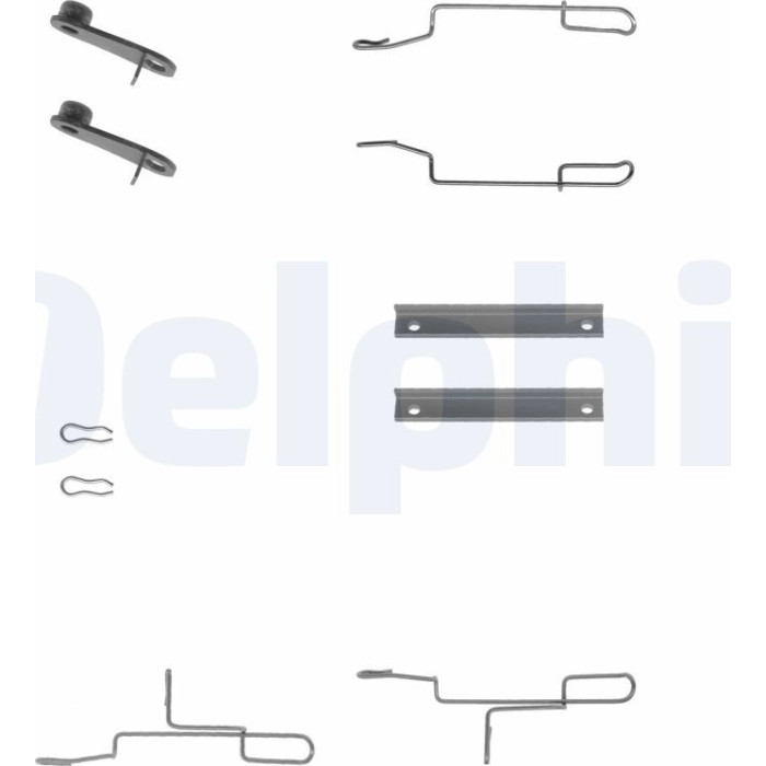 Delphi LX0168 Zubehörsatz, Scheibenbremsbelag