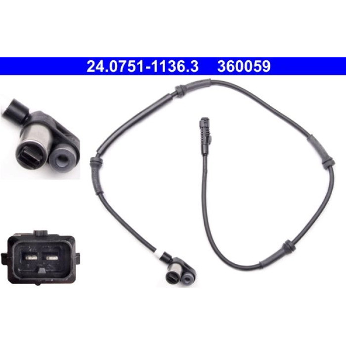 ATE 24.0751-1136.3 Sensor, Raddrehzahl ATE 24.0751-1136.3 Sensor, Raddrehzahl