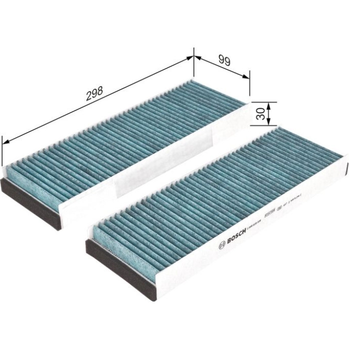 BOSCH 0 986 628 505 Innenraumfilter FILTER+