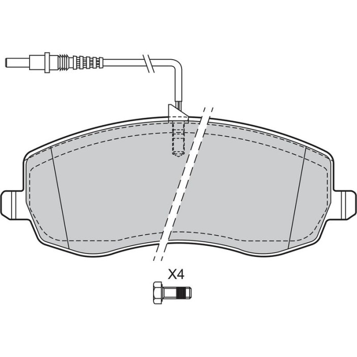 Valeo 601384 Bremsbelagsatz, Scheibenbremse