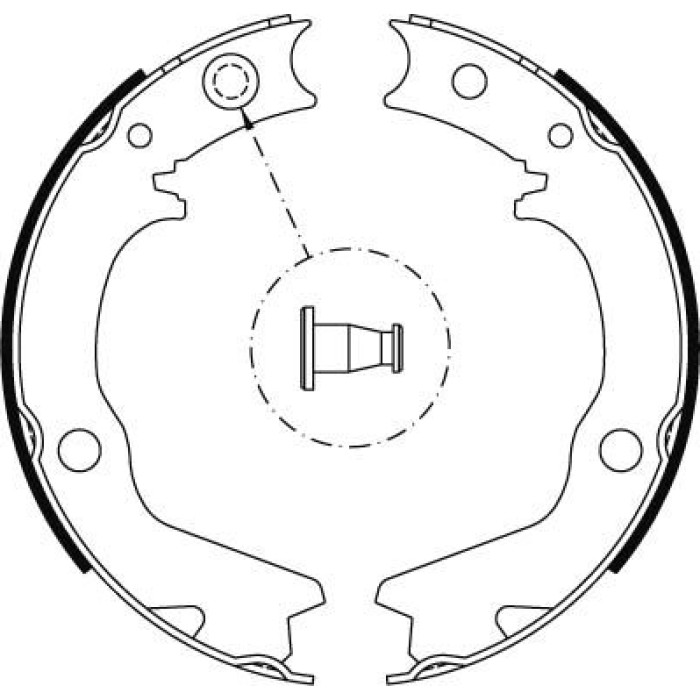 TRW GS8479 Bremsbackensatz, Feststellbremse