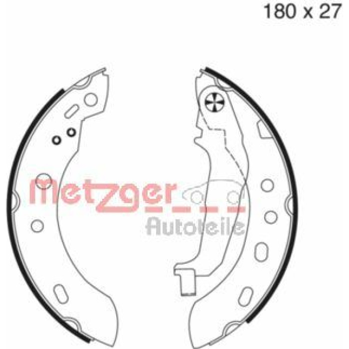 Metzger MG 977 Bremsbackensatz Metzger MG 977 Bremsbackensatz