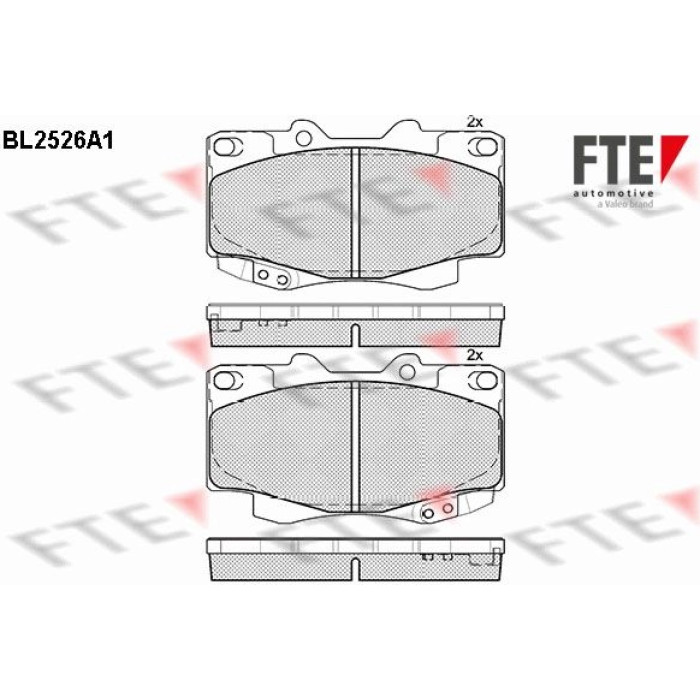 FTE 9010781 Bremsbelagsatz, Scheibenbremse FTE 9010781 Bremsbelagsatz, Scheibenbremse