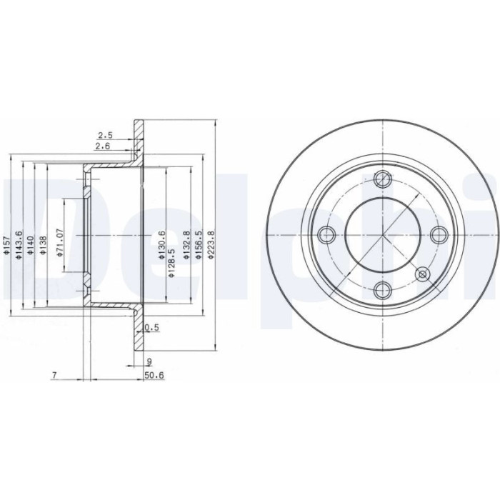 Delphi BG2691 Bremsscheibe Delphi BG2691 Bremsscheibe