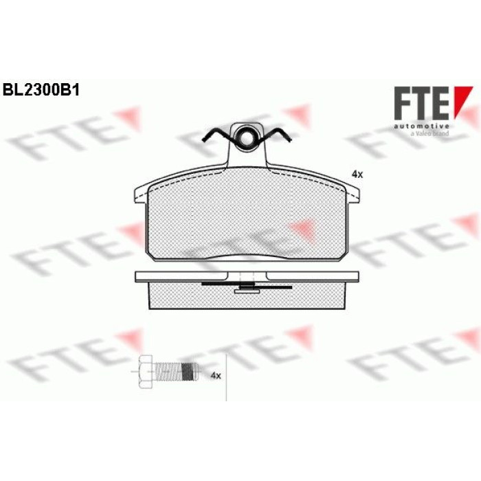 FTE 9010700 Bremsbelagsatz, Scheibenbremse FTE 9010700 Bremsbelagsatz, Scheibenbremse