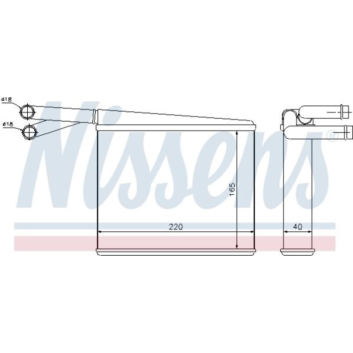 Nissens 72043 Wärmetauscher, Innenraumheizung Nissens 72043 Wärmetauscher, Innenraumheizung
