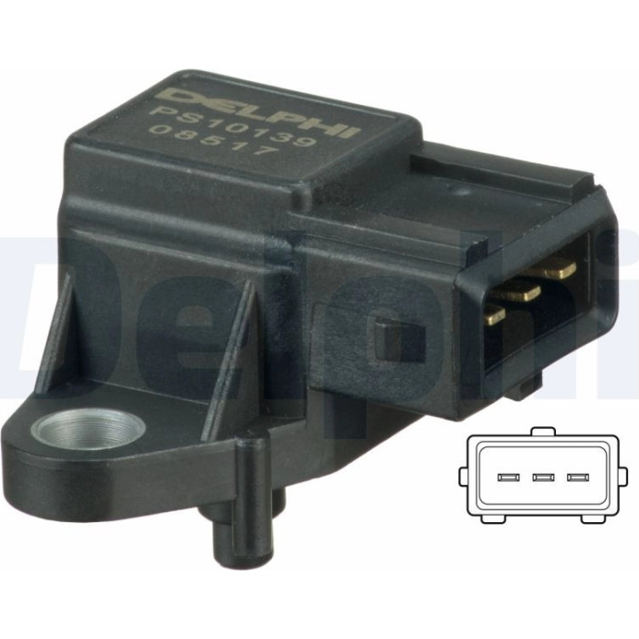Delphi PS10139 Sensor, Saugrohrdruck Delphi PS10139 Sensor, Saugrohrdruck
