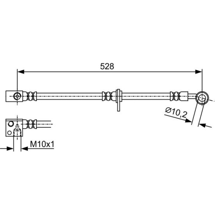 BOSCH 1 987 481 975 Bremsschlauch