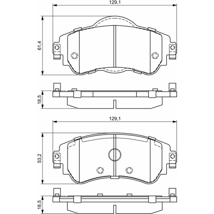 BOSCH 0 986 494 690 Bremsbelagsatz, Scheibenbremse BOSCH 0 986 494 690 Bremsbelagsatz, Scheibenbremse