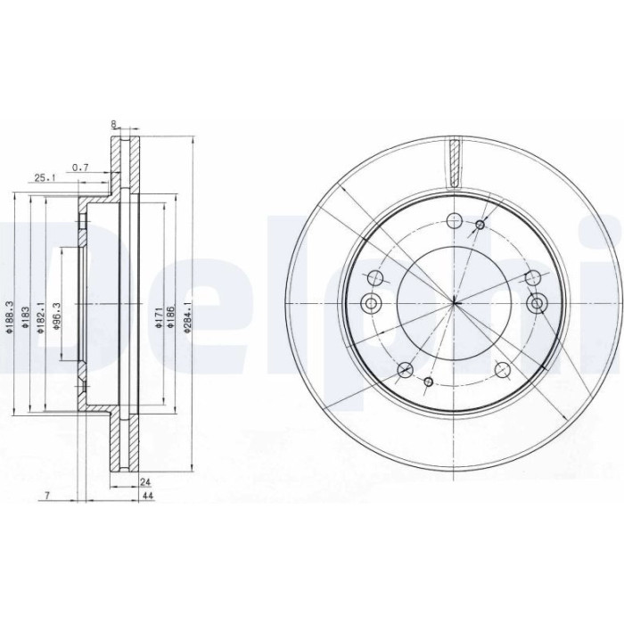 Delphi BG3226 Bremsscheibe Delphi BG3226 Bremsscheibe