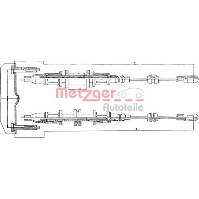 Metzger 11.5853 Seilzug, Feststellbremse Metzger 11.5853 Seilzug, Feststellbremse