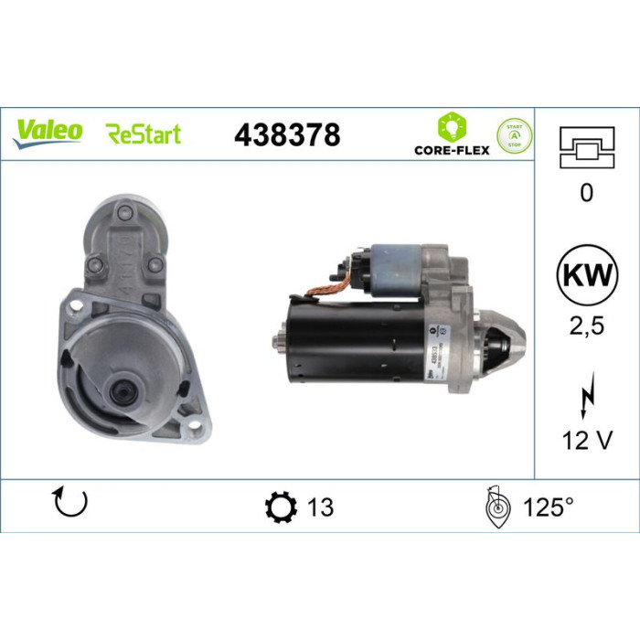 Valeo 438378 Starter CORE-FLEX Valeo 438378 Starter CORE-FLEX