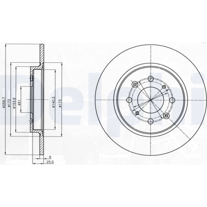 Delphi BG4385C Bremsscheibe Delphi BG4385C Bremsscheibe