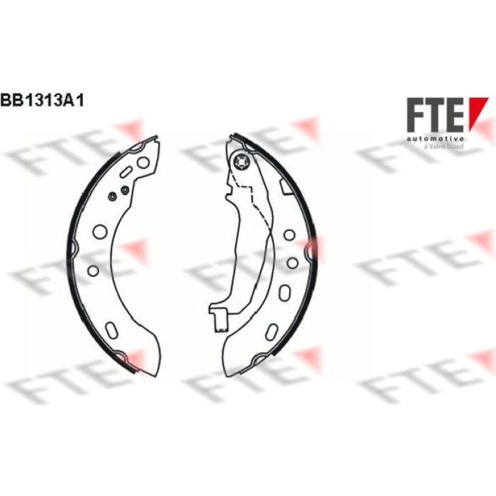 FTE 9100077 Bremsbackensatz FTE 9100077 Bremsbackensatz