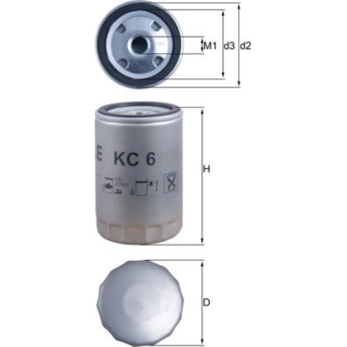Knecht KC 6 Kraftstofffilter Knecht KC 6 Kraftstofffilter