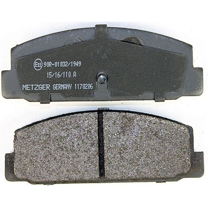 Metzger 1170206 Bremsbelagsatz, Scheibenbremse