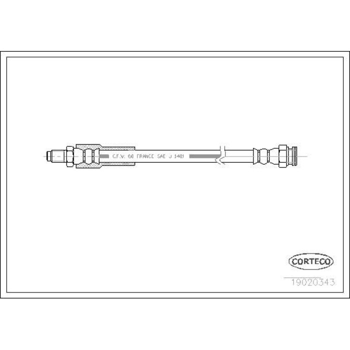 Corteco 19020343 Bremsschlauch