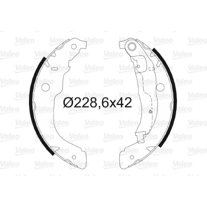 Valeo 564067 Bremsbackensatz Valeo 564067 Bremsbackensatz