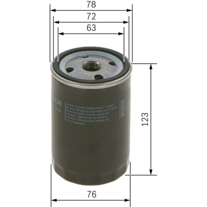 BOSCH 0 451 103 086 Ölfilter BOSCH 0 451 103 086 Ölfilter