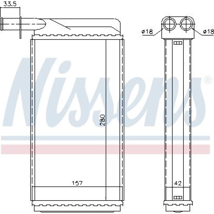 Nissens 73385 Wärmetauscher, Innenraumheizung Nissens 73385 Wärmetauscher, Innenraumheizung
