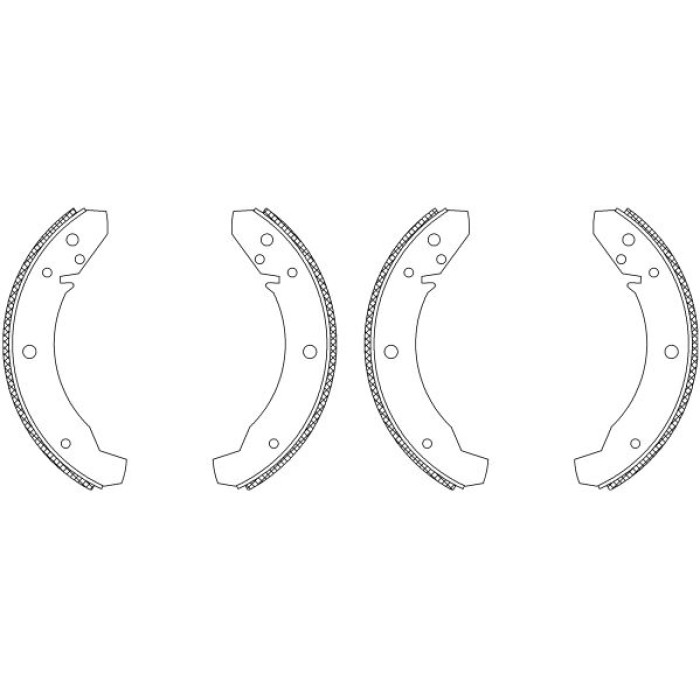 Hella 8DB 355 003-521 Bremsbackensatz Shoe Kit Hella 8DB 355 003-521 Bremsbackensatz Shoe Kit