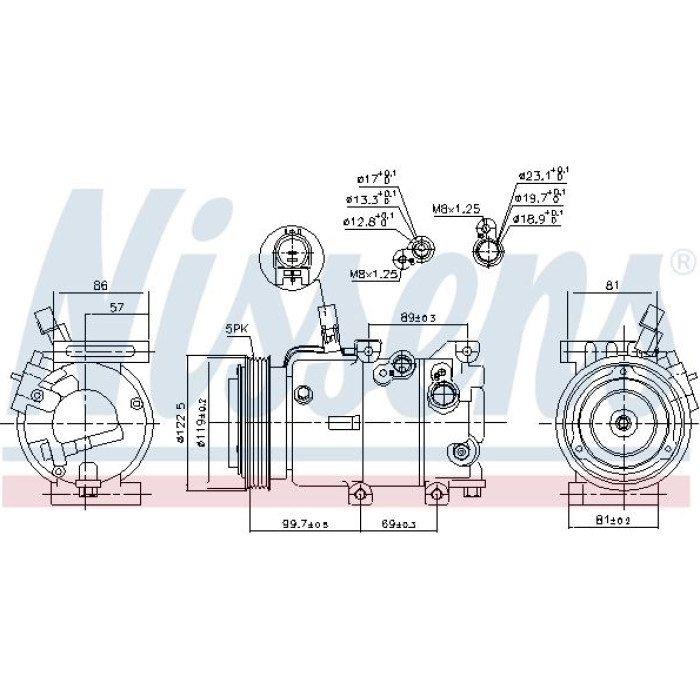 Nissens 890240 Kompressor, Klimaanlage FIRST FIT Nissens 890240 Kompressor, Klimaanlage FIRST FIT