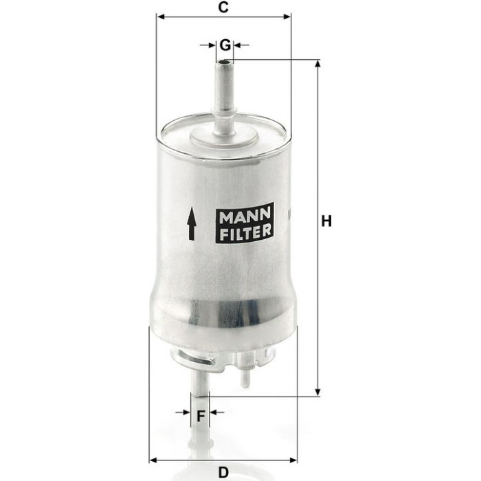 Mann-Filter WK 59 X Kraftstofffilter Mann-Filter WK 59 X Kraftstofffilter