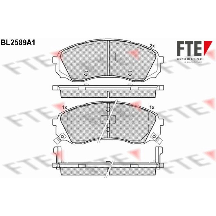 FTE 9010840 Bremsbelagsatz, Scheibenbremse FTE 9010840 Bremsbelagsatz, Scheibenbremse