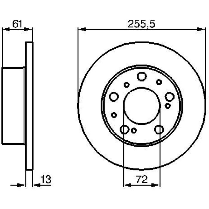 BOSCH 0 986 478 067 Bremsscheibe