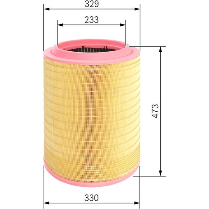 BOSCH F 026 400 196 Luftfilter