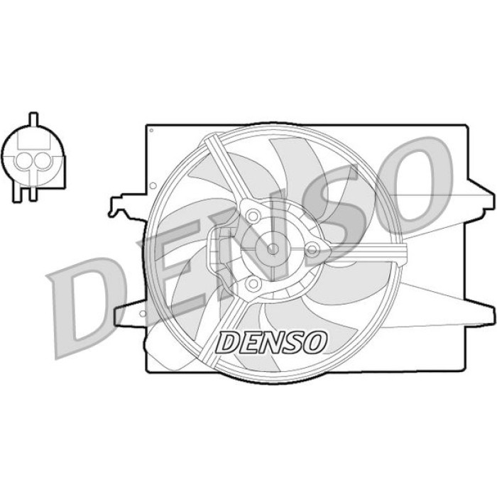 Denso DER10004 Lüfter, Motorkühlung Denso DER10004 Lüfter, Motorkühlung