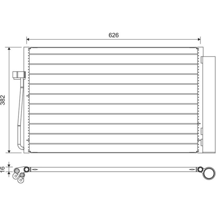 Valeo 817851 Kondensator, Klimaanlage Valeo 817851 Kondensator, Klimaanlage