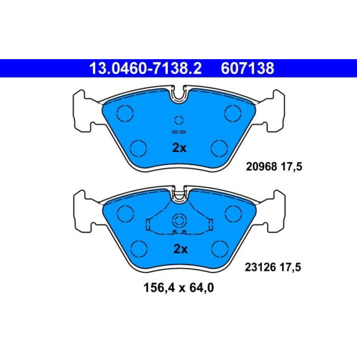 Bremsbelagsatz, Scheibenbremse 13.0460-7138.2 Bremsbelagsatz, Scheibenbremse 13.0460-7138.2