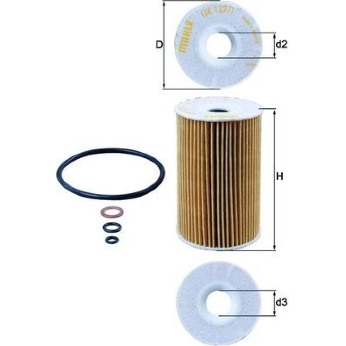 Knecht OX 127/1D Ölfilter Knecht OX 127/1D Ölfilter