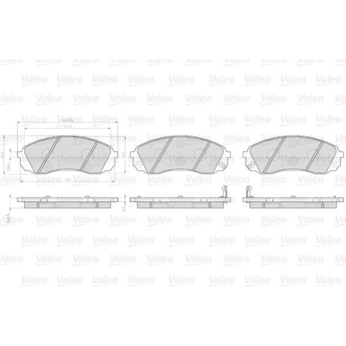 Valeo 872597 Bremsbelagsatz, Scheibenbremse OPTIPACK for LCV Valeo 872597 Bremsbelagsatz, Scheibenbremse OPTIPACK for LCV